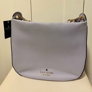 Kate Spade Lexy Pebbled Leather Bag (Pale Hydra/Blue)